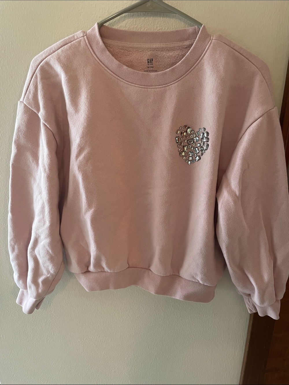 Two GAP Light Pink Sweatshirts